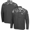 Colosseum Men's Charcoal Dayton Flyers OHT Military Appreciation Digi Camo Full-Zip Jacket