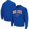 Colosseum Men's Royal Boise State Broncos Arch & Logo Crew Neck Sweatshirt -Colosseum Store DSCO1146145900 1350