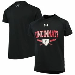 Under Armour Youth Black Cincinnati Bearcats Baseball Tech Raglan T-Shirt