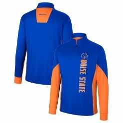 Colosseum Men's Royal Boise State Broncos Bart Quarter-Zip Windshirt