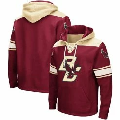 Colosseum Men's Maroon Boston College Eagles 2.0 Lace-Up Pullover Hoodie -Colosseum Store DSCO1146287938 2882 ALT1