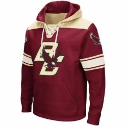 Colosseum Men's Maroon Boston College Eagles 2.0 Lace-Up Pullover Hoodie -Colosseum Store DSCO1146287938 2882 ALT2