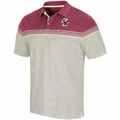 Colosseum Men's Oatmeal/Maroon Boston College Eagles Hill Valley Polo 8 Colosseum Men's Oatmeal/Maroon Boston College Eagles Hill Valley Polo -Colosseum Store DSCO1146288482 I5PN ALT2