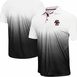 Colosseum Men's Gray Boston College Eagles Magic Team Logo Polo