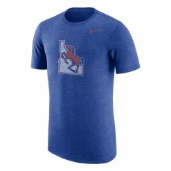 Nike Men's Heathered Royal Boise State Broncos Vintage Logo Tri-Blend T-Shirt -Colosseum Store DSCO1146364076 1350 ALT2
