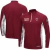 Colosseum Men's Maroon/Camo Boston College Eagles Operation Hat Trick Military Appreciation Snow Cruise Raglan Quarter-Zip Top