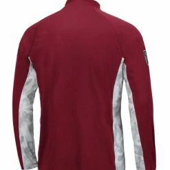 Colosseum Men's Maroon/Camo Boston College Eagles Operation Hat Trick Military Appreciation Snow Cruise Raglan Quarter-Zip Top -Colosseum Store DSCO1146364091 2882 ALT3