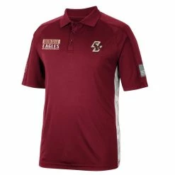 Colosseum Men's Maroon Boston College Eagles OHT Military Appreciation Snow Camo Polo -Colosseum Store DSCO1146518117 2882 ALT2