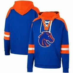 Colosseum Men's Royal Boise State Broncos Lace-Up 4.0 Pullover Hoodie