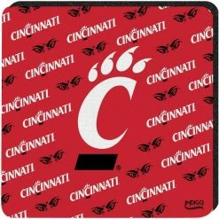 Indigo Falls Cincinnati Bearcats Four-Pack Square Repeat Coaster Set -Colosseum Store DSCO1147400332 INDINC ALT1