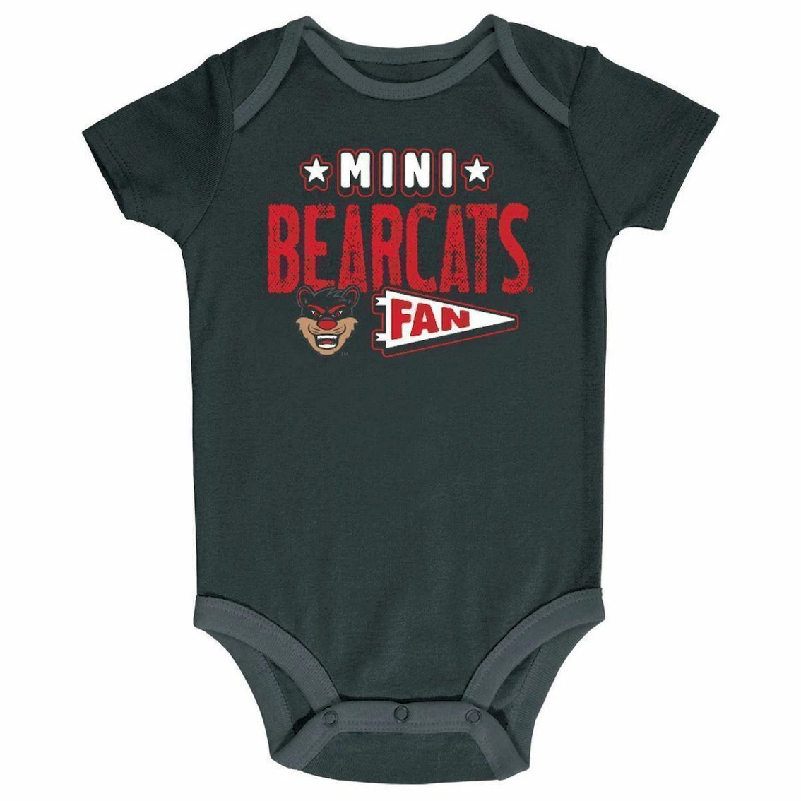 Champion Infant Black/Heather Gray/White Cincinnati Bearcats Three-Pack Bodysuit Set 5 Champion Infant Black/Heather Gray/White Cincinnati Bearcats Three-Pack Bodysuit Set - Image 3