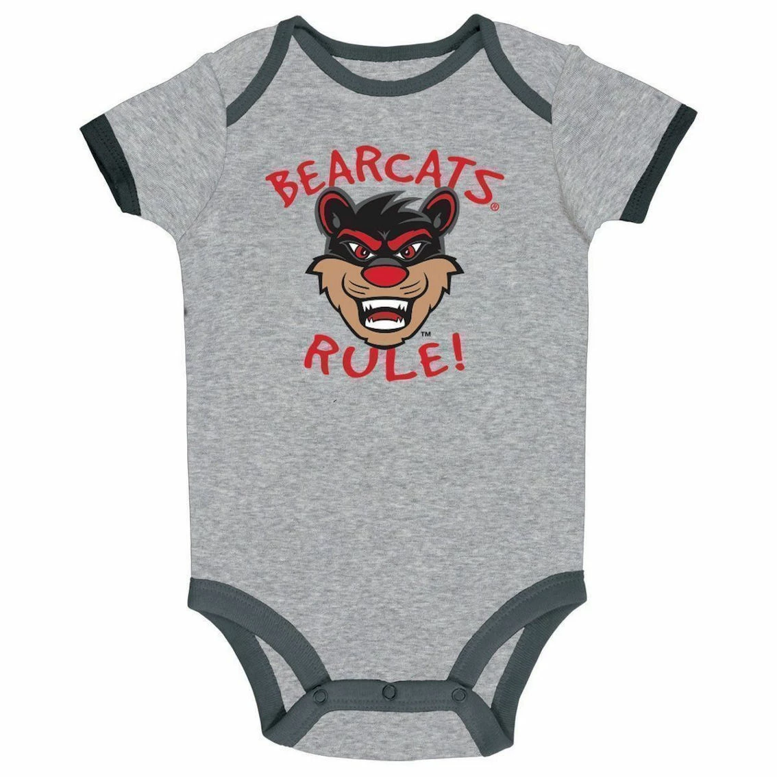 Champion Infant Black/Heather Gray/White Cincinnati Bearcats Three-Pack Bodysuit Set 6 Champion Infant Black/Heather Gray/White Cincinnati Bearcats Three-Pack Bodysuit Set - Image 4