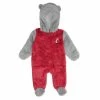 Outerstuff Newborn Red/Gray Cincinnati Bearcats Game Nap Teddy Fleece Bunting Full-Zip Sleeper -Colosseum Store DSCO1148305368 2910