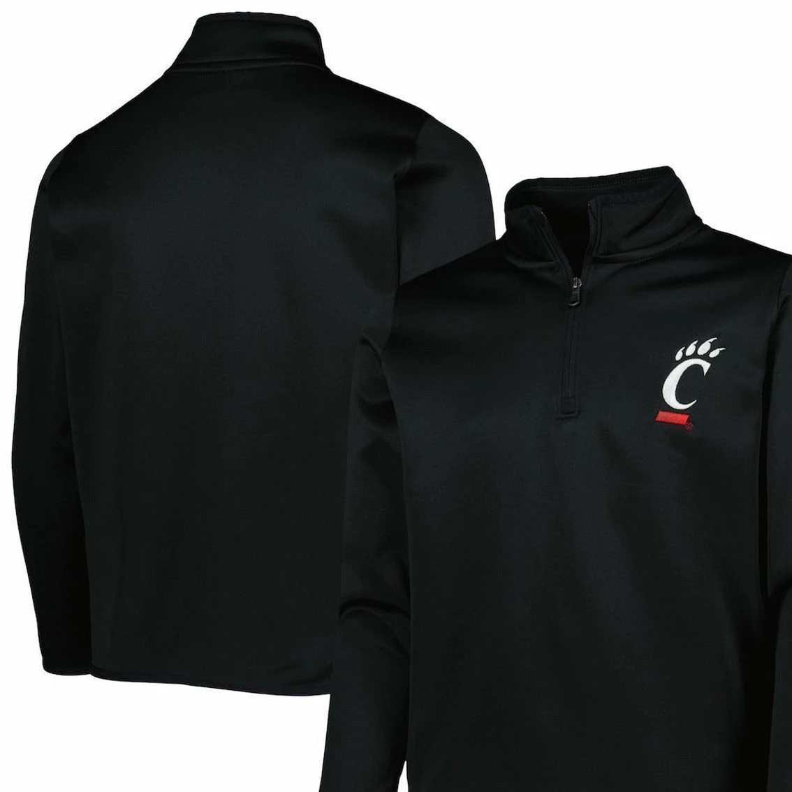 Youth Under Armour Black Cincinnati Bearcats Fleece Quarter-Zip Jacket 4 Youth Under Armour Black Cincinnati Bearcats Fleece Quarter-Zip Jacket - Image 2