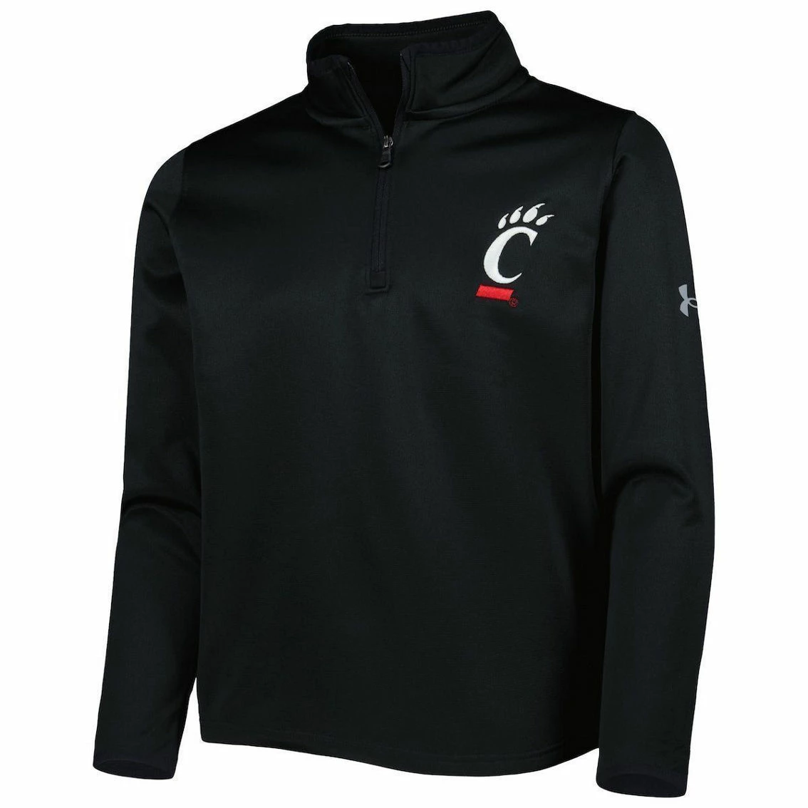 Youth Under Armour Black Cincinnati Bearcats Fleece Quarter-Zip Jacket 5 Youth Under Armour Black Cincinnati Bearcats Fleece Quarter-Zip Jacket - Image 3