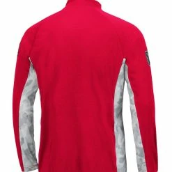 Colosseum Men's Red/Camo Dayton Flyers OHT Military Appreciation Snow Cruise Raglan Quarter-Zip Top -Colosseum Store DSCO1148307454 2910 ALT3