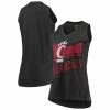 Pressbox Women's Black Cincinnati Bearcats Ferris Melange V-Neck Tank Top