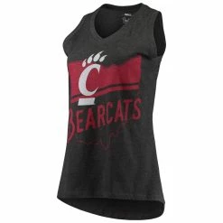 Pressbox Women's Black Cincinnati Bearcats Ferris Melange V-Neck Tank Top -Colosseum Store DSCO1148307633 1007 ALT2