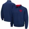 Colosseum Men's Navy Dayton Flyers Tortugas Logo Quarter-Zip Jacket -Colosseum Store DSCO1148308683 1320