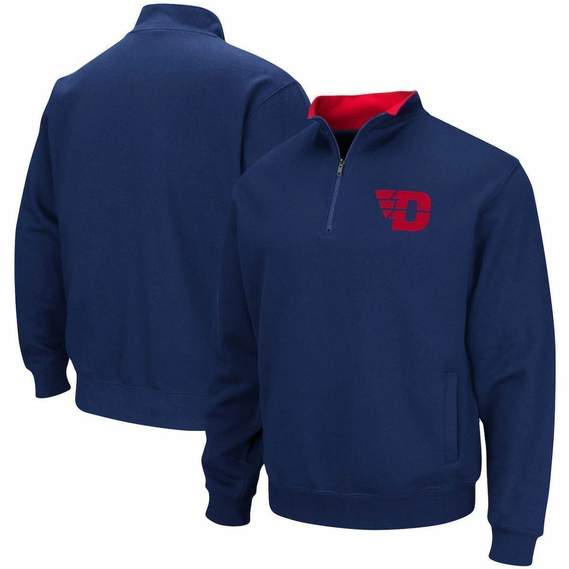 Colosseum Men's Navy Dayton Flyers Tortugas Logo Quarter-Zip Jacket 3 Colosseum Men's Navy Dayton Flyers Tortugas Logo Quarter-Zip Jacket - Image 2