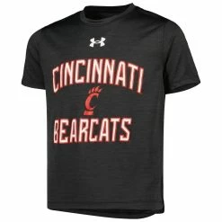 Youth Under Armour Heathered Black Cincinnati Bearcats Vent Tech Mesh T-Shirt -Colosseum Store DSCO1148308997 1007 ALT2