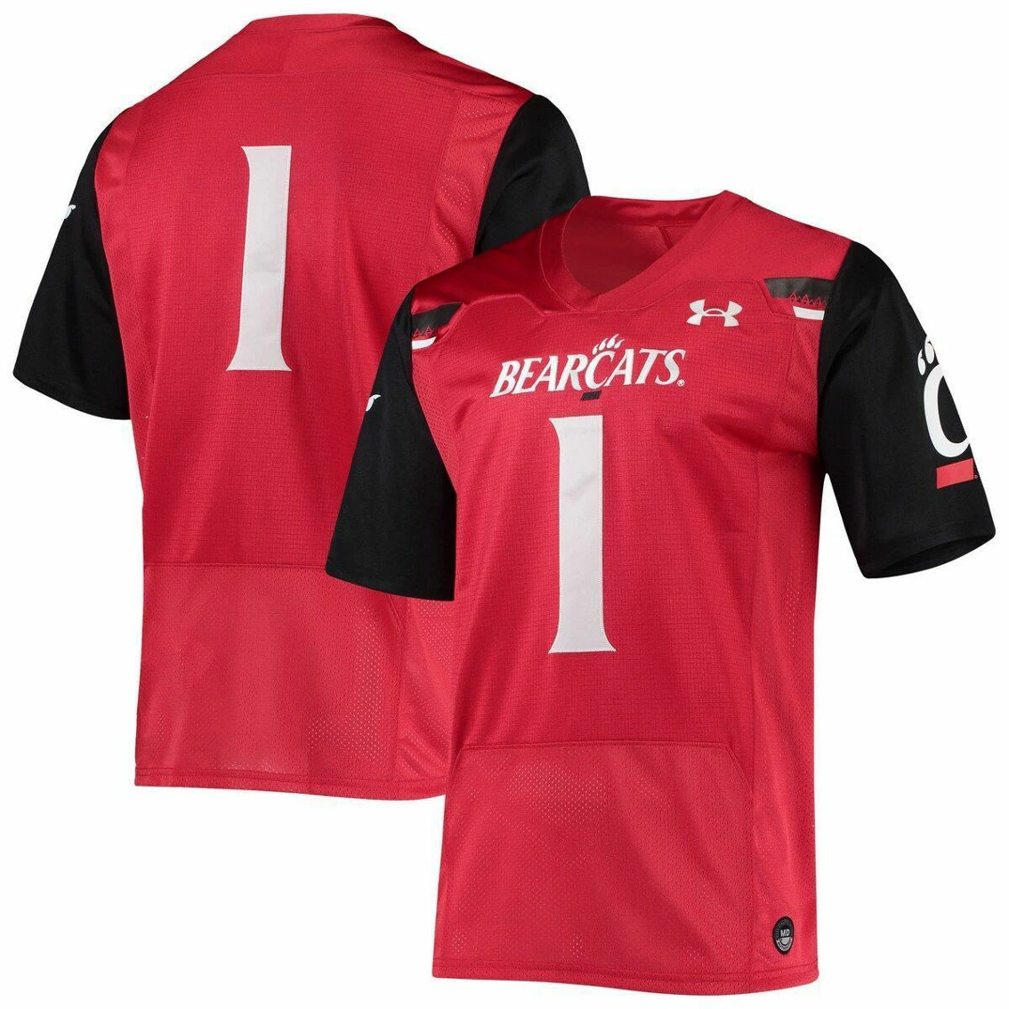 Under Armour Men's #1 Red Cincinnati Bearcats Team Premier Football Jersey 3 Under Armour Men's #1 Red Cincinnati Bearcats Team Premier Football Jersey - Image 2