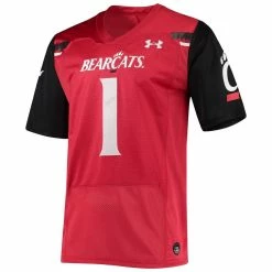 Under Armour Men's #1 Red Cincinnati Bearcats Team Premier Football Jersey 7 Under Armour Men's #1 Red Cincinnati Bearcats Team Premier Football Jersey -Colosseum Store DSCO1148311037 2910 ALT2