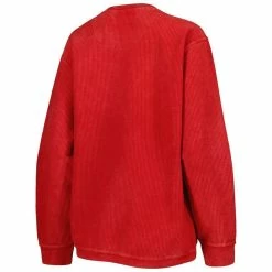 Pressbox Women's Red Cincinnati Bearcats Comfy Cord Vintage Wash Basic Arch Pullover Sweatshirt -Colosseum Store DSCO1148314298 2910 ALT3