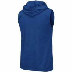 Colosseum Men's Heathered Royal Boise State Broncos Varsity Hoodie Tank Top -Colosseum Store DSCO1148315760 1350 ALT3