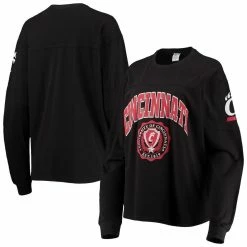 Pressbox Women's Black Cincinnati Bearcats Edith Long Sleeve T-Shirt