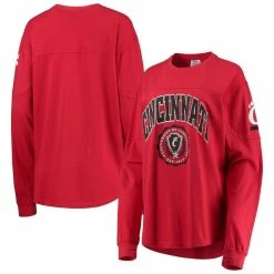 Pressbox Women's Red Cincinnati Bearcats Edith Long Sleeve T-Shirt