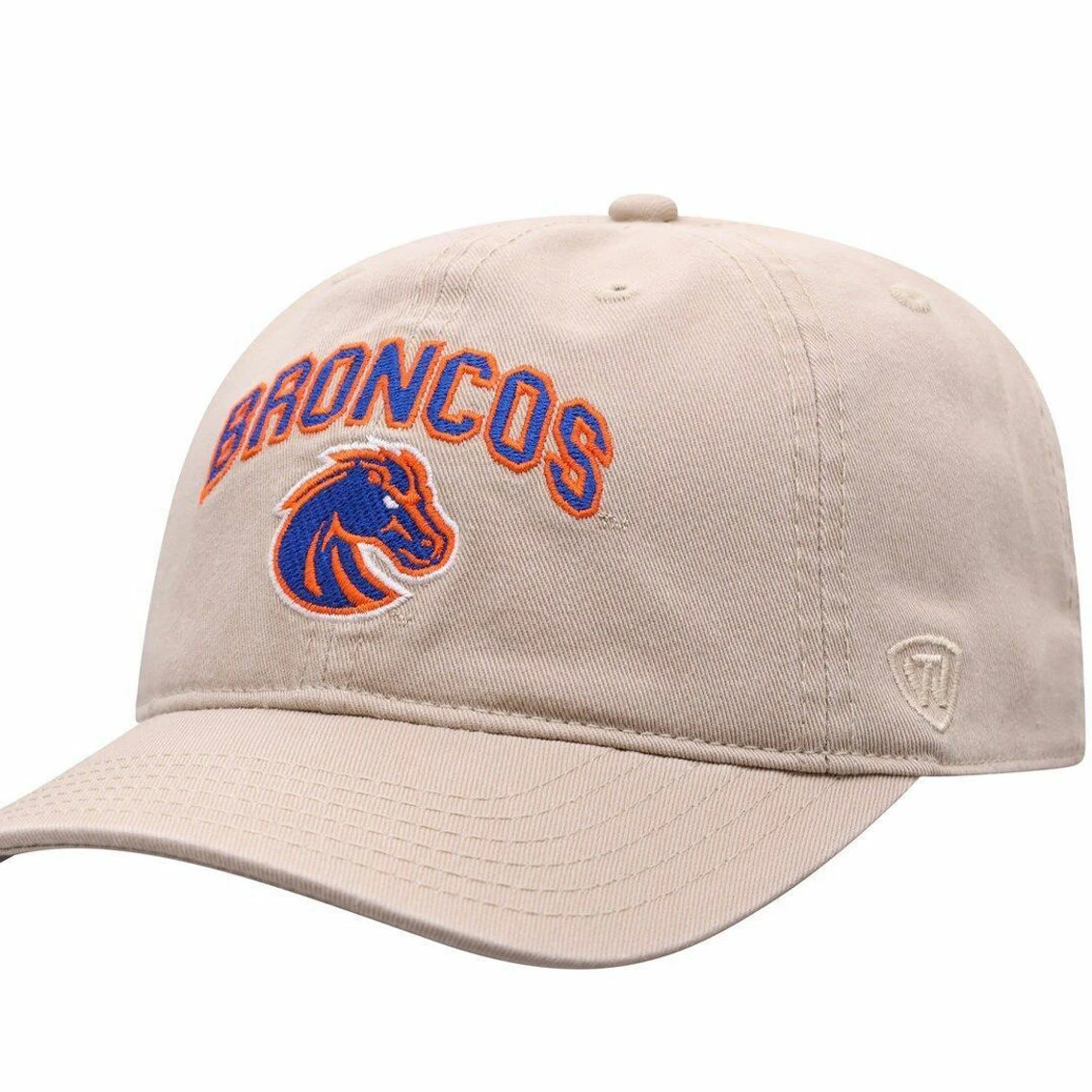 Men's Top Of The World Khaki Boise State Broncos Classic Arch Adjustable Hat 3 Men's Top Of The World Khaki Boise State Broncos Classic Arch Adjustable Hat