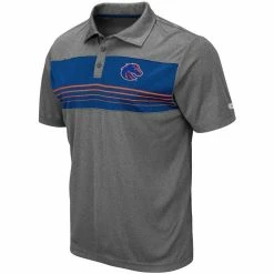 Colosseum Men's Heathered Charcoal Boise State Broncos Smithers Polo -Colosseum Store DSCO1148318675 4135 ALT2