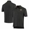 Colosseum Men's Heathered Black Boston College Eagles Down Swing Polo