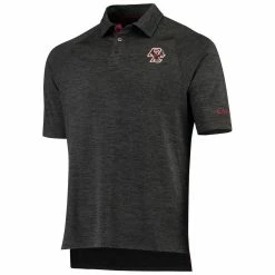 Colosseum Men's Heathered Black Boston College Eagles Down Swing Polo -Colosseum Store DSCO1148320570 1007 ALT2