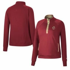 Colosseum Women's Maroon Boston College Eagles Kipling Raglan Quarter-Snap Top