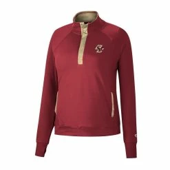 Colosseum Women's Maroon Boston College Eagles Kipling Raglan Quarter-Snap Top -Colosseum Store DSCO1148321293 2882 ALT2