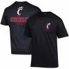 Champion Men's Black Cincinnati Bearcats Stack 2-Hit T-Shirt