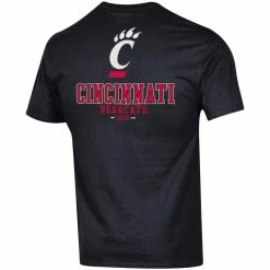 Champion Men's Black Cincinnati Bearcats Stack 2-Hit T-Shirt -Colosseum Store DSCO1148324362 1007 ALT3