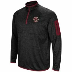 Colosseum Men's Black Boston College Eagles Amnesia Quarter-Zip Pullover Jacket -Colosseum Store DSCO1149277364 1007 ALT2