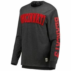 Pressbox Women's Black Cincinnati Bearcats Two-Hit Canyon Long Sleeve T-Shirt -Colosseum Store DSCO1150497574 1007 ALT2