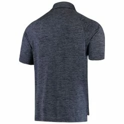 Men's Colosseum Heathered Navy Dayton Flyers Down Swing Polo -Colosseum Store DSCO1151103397 1320 ALT3