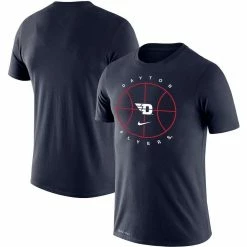 Men's Nike Navy Dayton Flyers Basketball Icon Legend Performance T-Shirt