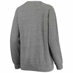 Pressbox Women's Heathered Gray Cincinnati Bearcats Big Logo Knobi Fleece Raglan Pullover Sweatshirt -Colosseum Store DSCO1151350574 1927 ALT3