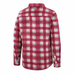 Colosseum Men's Red/White Dayton Flyers Ellis Plaid Full-Snap Shirt Jacket -Colosseum Store DSCO1151453584 2910 ALT3