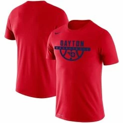 Nike Men's Red Dayton Flyers Basketball Drop Legend Performance T-Shirt