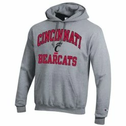 Champion Men's Heather Gray Cincinnati Bearcats High Motor Pullover Hoodie -Colosseum Store DSCO1151840451 1927 ALT2