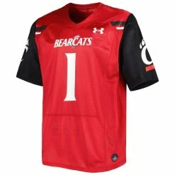Under Armour Men's #1 Red Cincinnati Bearcats Team Wordmark Replica Football Jersey -Colosseum Store DSCO1152636734 2910 ALT2