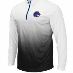 Men's Colosseum Gray Boise State Broncos Magic Team Logo Quarter-Zip Jacket -Colosseum Store DSCO1153012157 1927 ALT2