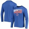 Champion Men's Royal Boise State Broncos Wordmark Slash Long Sleeve T-Shirt